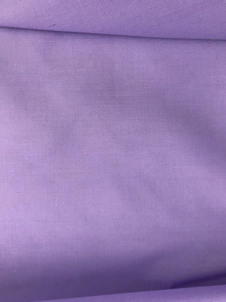 Dark Lavender Poly Cotton Fabric - Solid, 58/59" Width (1 Yard)
