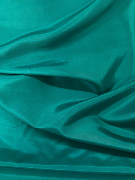 Taffeta Polyester Fabric - Aqua Green Solid, 58/59" Width (1 Yard)