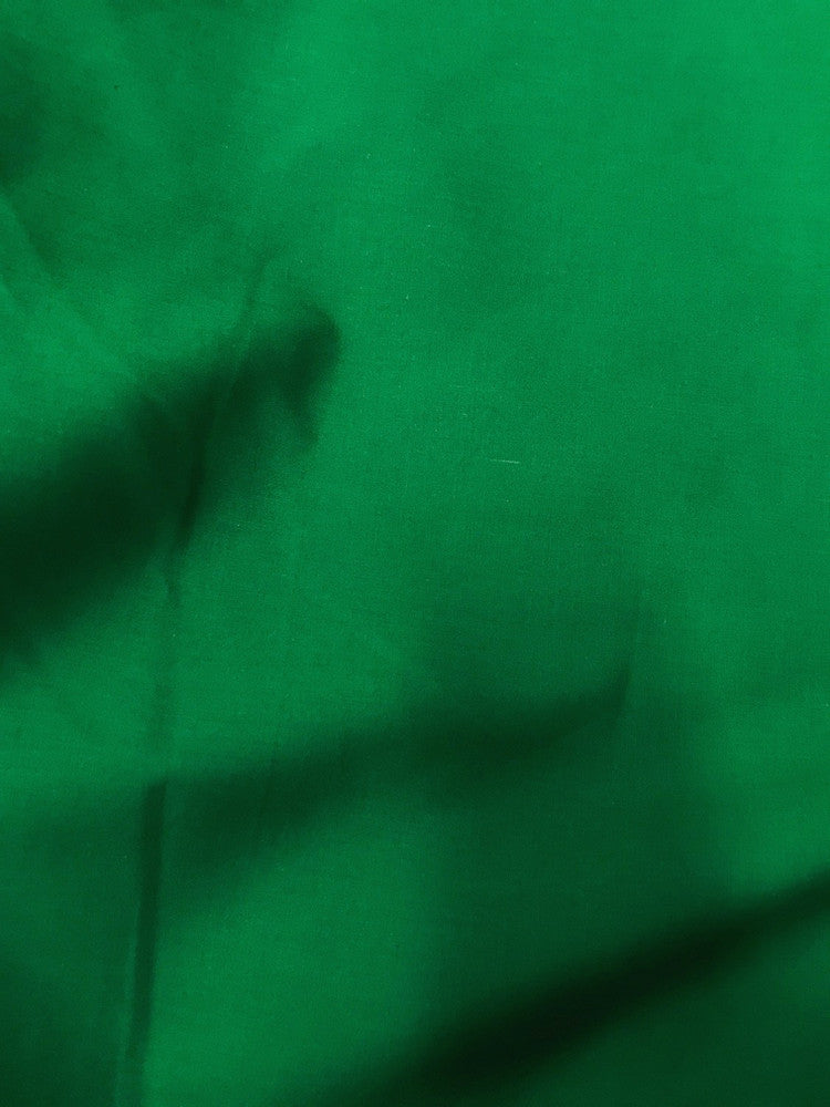 Green Poly Cotton Fabric - Solid, 58/59" Width (1 Yard)
