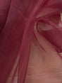 Crystal Organza Polyester Fabric - Maroon, 58/59" Width (1 Yard)