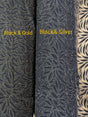 Black Velvet Flocking Lace Polyester Lace Fabric - Glitter Accent, Stretch Mesh, 59/60" Width (1 Yard)