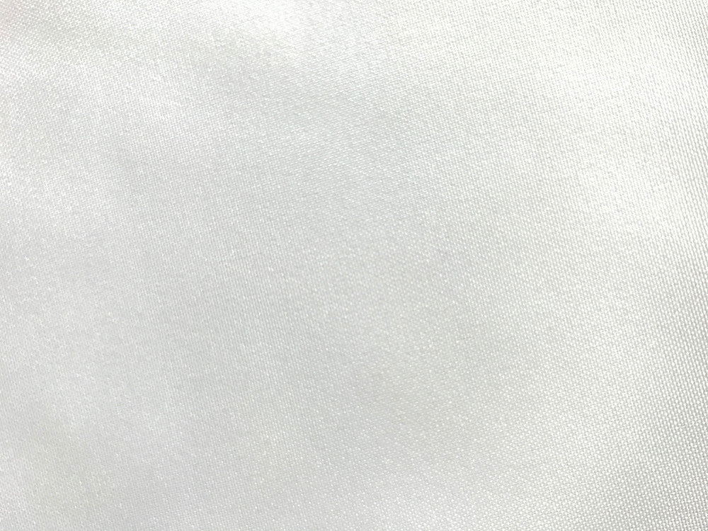 White Poly Poplin Polyester Fabric - Solid White, 58/59" Width (1 Yard)
