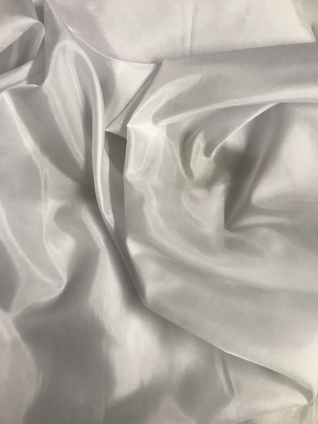 Essential Polyester Lining Fabric - White, 58/59" Width (1 Yard)
