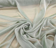 Two Tone Chiffon Polyester Fabric - Sage Green, 58/59" Width (1 Yard)
