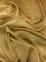 Two Tone Chiffon Polyester Fabric - Gold, 58/59" Width (1 Yard)