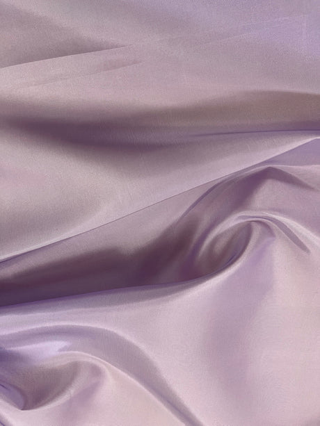 Pale Lavender 100 Percent Polyester Taffeta Fabric - Solid Pale Lavender, 58/59" Width (1 Yard)