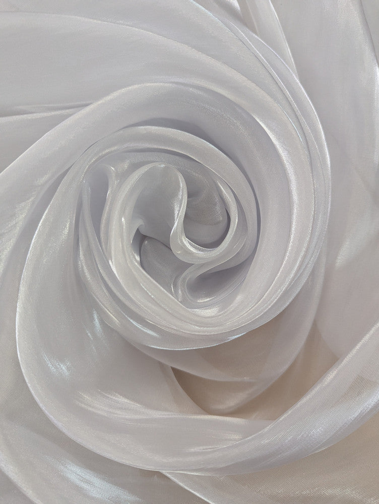 Liquid Organza Polyester Organza Fabric - White, Light Pink, Hot Pink, Sheer, 58-59" Width (1 Yard)