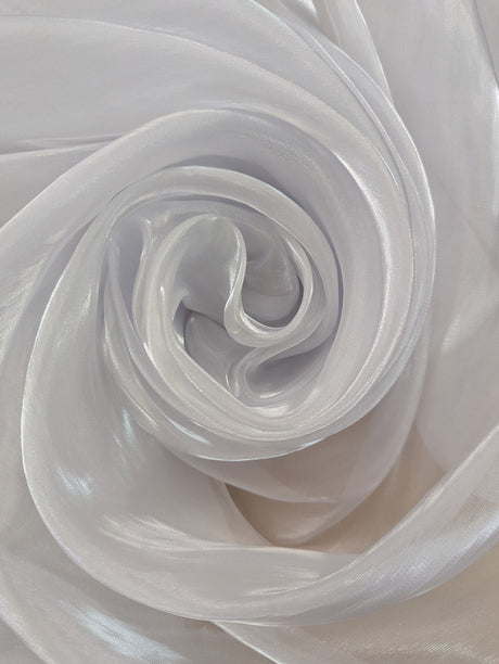 Liquid Organza Polyester Organza Fabric - White, Light Pink, Hot Pink, Sheer, 58-59" Width (1 Yard)