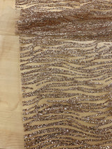 Glitter Lace Polyester Fabric - Sparkly Sheer Mesh, 59/60" Width (1 Yard)