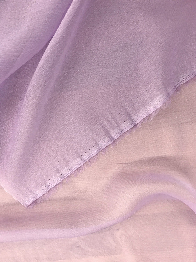 Two Tone Chiffon Polyester Fabric - Lilac, 58/59" Width (1 Yard)
