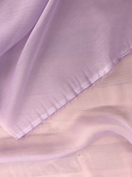 Two Tone Chiffon Polyester Fabric - Lilac, 58/59" Width (1 Yard)