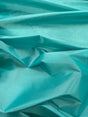 Aqua Taffeta Polyester Fabric - Aqua Solid, 58-59" Width (1 Yard)