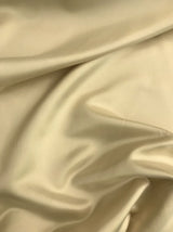 Dull Satin Peau De Soie Polyester Fabric - Light Champagne, 58/59" Width (1 Yard)