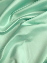 Dull Satin (Peau De Soie) Polyester Fabric - Aquamarine, Matte Finish, 58-59" Width (1 Yard)
