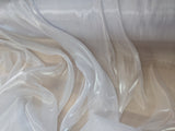 Liquid Organza Polyester Organza Fabric - White, Light Pink, Hot Pink, Sheer, 58-59" Width (1 Yard)