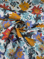 Matte Jacquard With Flowers Polyester Jacquard Fabric - Floral Pattern, Matte Finish, 58/59" Width (1 Yard)