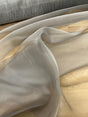 Crystal Organza Polyester Fabric - Gray Sheer, 58/59" Width (1 Yard)