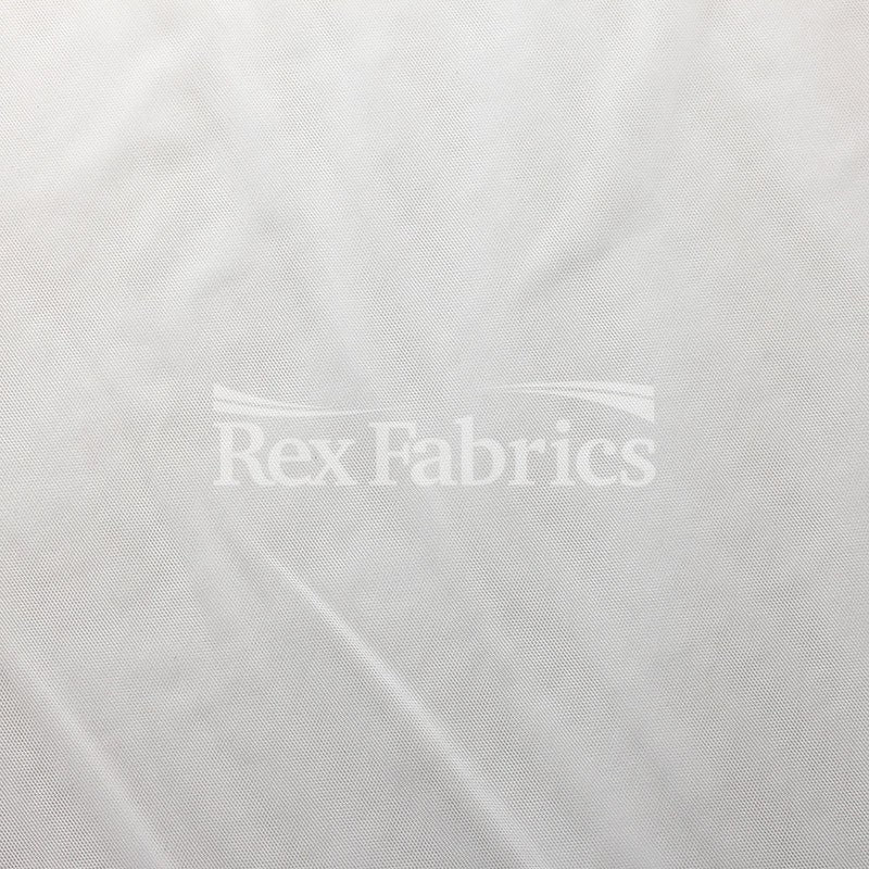 Fine Mesh Nylon Spandex Fabric - Black, White, Solid, 58-60" Width (1 Yard)