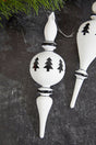 8" Finial Glass Ball/Drop Ornament