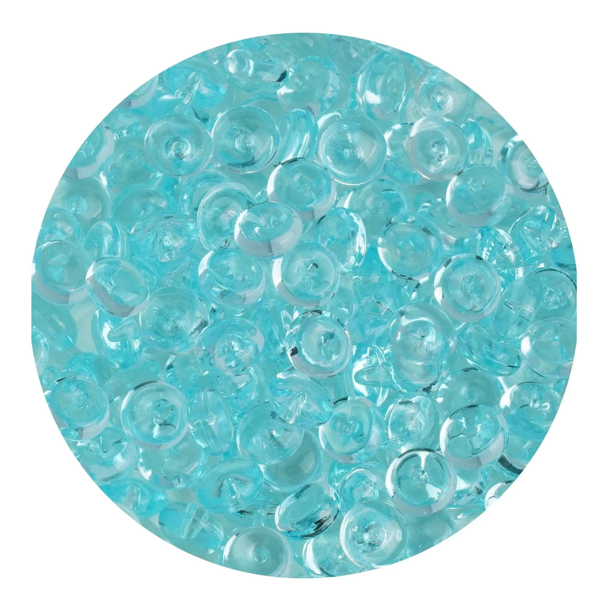Fish Bowl Beads - Blue Gray (8 oz Bag - 7mm)