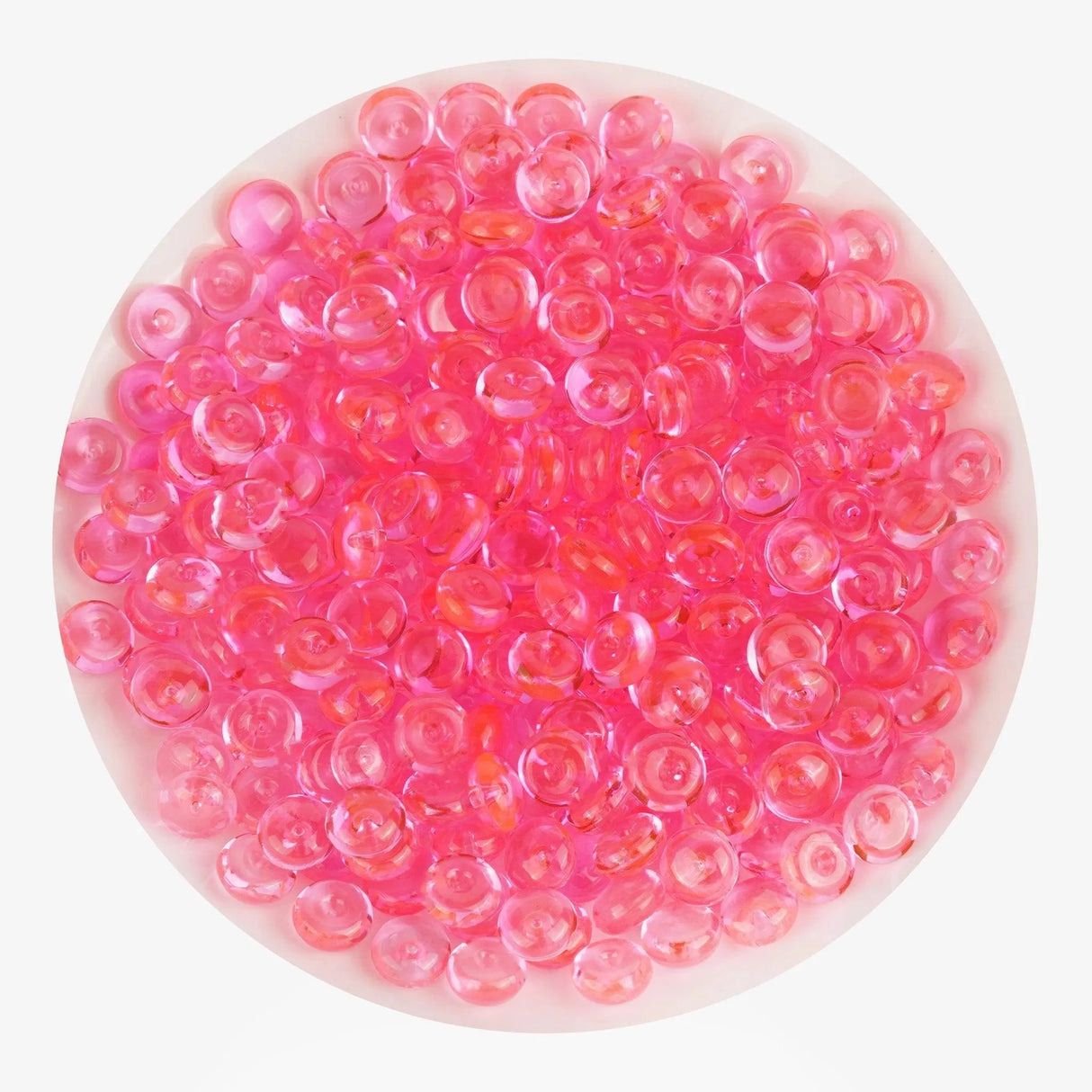 Fish Bowl Beads - Bright Pink (8 oz Bag - 7mm)