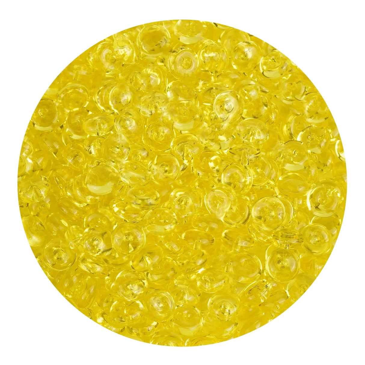 Fish Bowl Beads - Bright Yellow (8 oz Bag - 7mm)