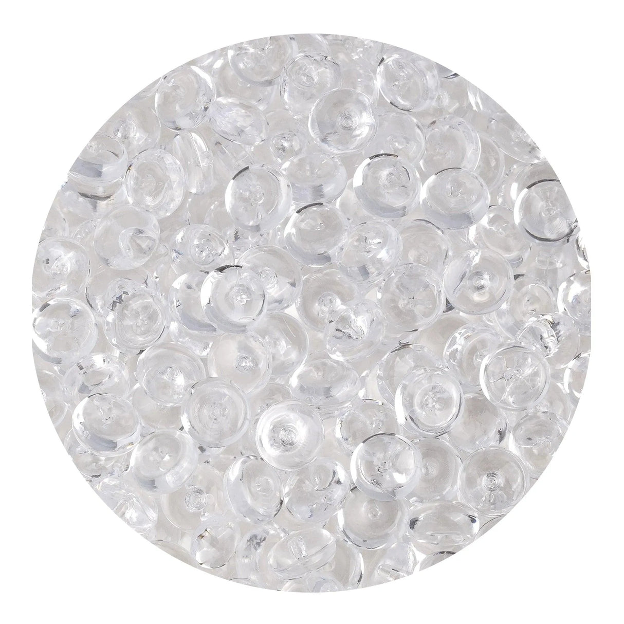 Fish Bowl Beads - Clear (8 oz Bag - 7mm)