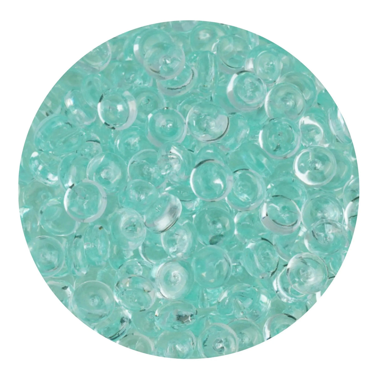 Fish Bowl Beads - Light Green (8 oz Bag - 7mm)