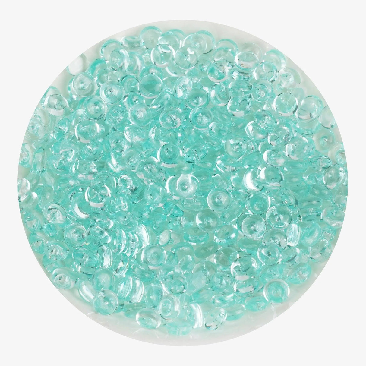Fish Bowl Beads - Light Green (8 oz Bag - 7mm)