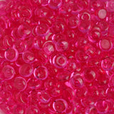 Fish Bowl Beads - Magenta (8 oz Bag - 7mm)
