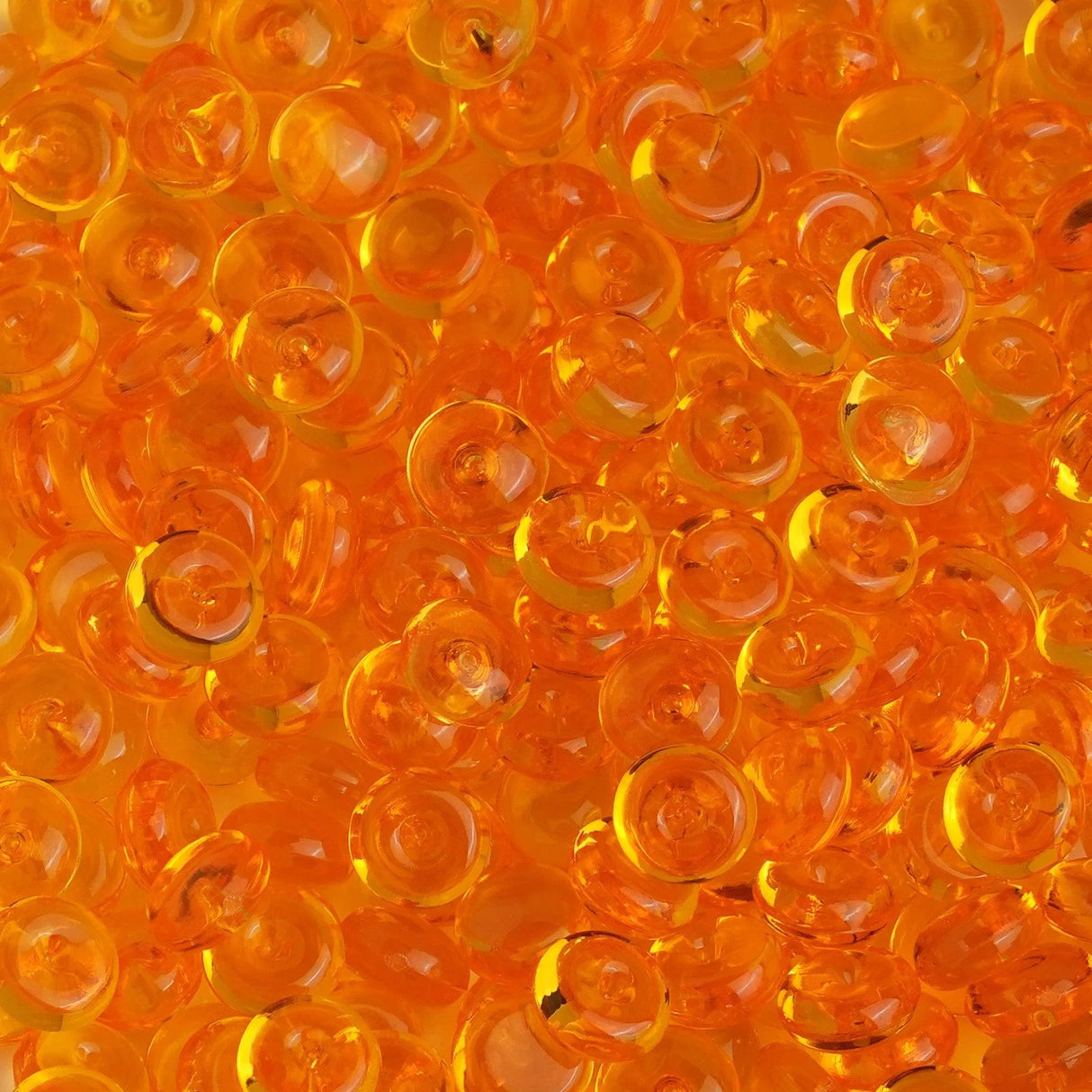 Fish Bowl Beads - Orange (8 oz Bag - 7mm)