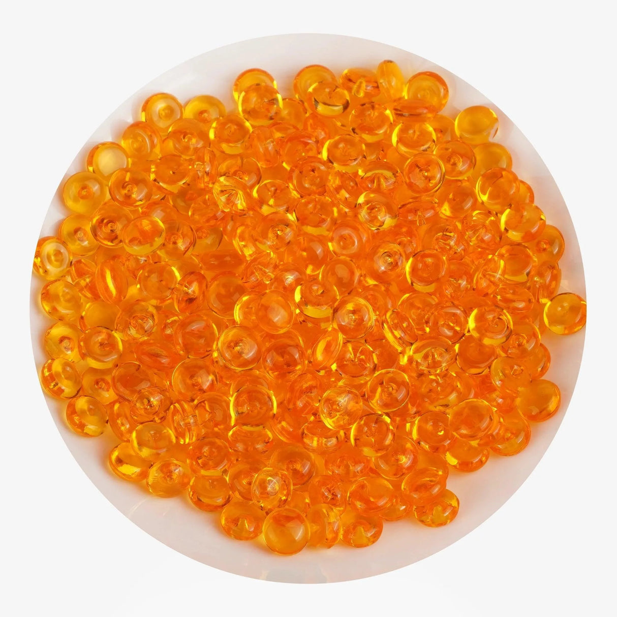 Fish Bowl Beads - Orange (8 oz Bag - 7mm)
