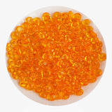 Fish Bowl Beads - Orange (8 oz Bag - 7mm)