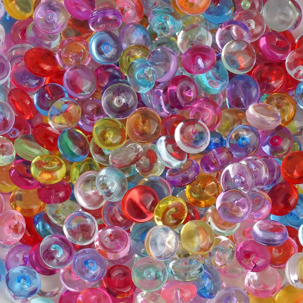 Fish Bowl Beads - Rainbow (8 oz Bag - 7mm)