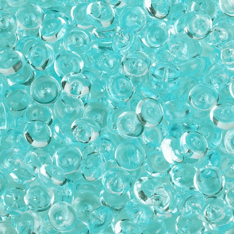 Fish Bowl Beads - Teal (8 oz Bag - 7mm)