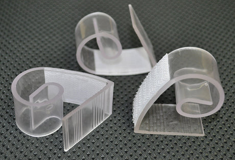 Table Skirt Clips Adjustable Clear Plastic