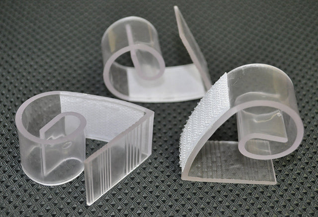 Table Skirt Clips Adjustable Clear Plastic 12pc