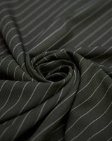 Tailored Pin Stripe Suiting Army Green