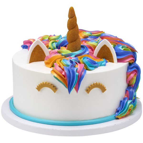 Unicorn Creations Gum Paste cake topper set