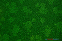 Embossed Floral Lurex Polyester Fabric - Metallic Embossed Floral Texture, 54" Width, 3 Colors (1 Yard)