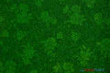 Embossed Floral Lurex Polyester Fabric - Metallic Embossed Floral Texture, 54" Width, 3 Colors (1 Yard)