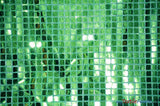 Quad Sequins Polyester Fabric - Square Sequins, Multiple Colors, 45" Wide (1 Yard)