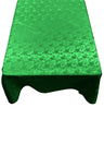 Rectangular Tablecloth Roses Jacquard Satin Fabric - Rose Pattern, 60" X 72" (1 Piece)