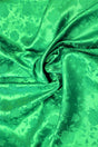 Kelly Green Jacquard Satin Fabric - Kelly Green, Reversible, 58"-60" Width (1 Yard)