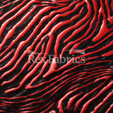 Flame Foil Mesh Nylon Spandex Fabric - Silver Black, Black Gold, Red Black, Black Black Jaguar Pattern, 58-60" Width, 4-Way Stretch (1 Yard)