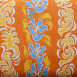 Microfiber Boardshort Fabric Flame and Floral Vertical Stripe