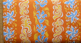 Microfiber Boardshort Fabric Flame and Floral Vertical Stripe