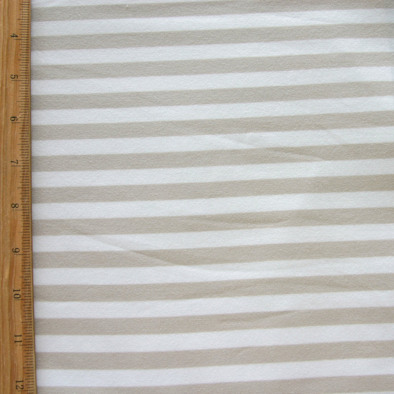 Bamboo Cotton Lycra Stripe Knit Fabric