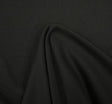 Fleece Rib Solid Black Polyester Cotton Fabric - Black, 54" Width (1 Yard)