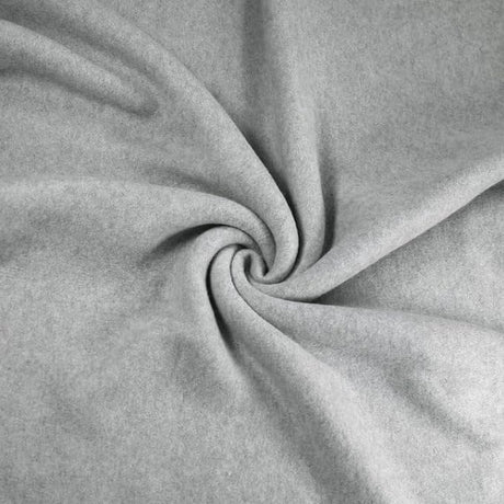 Polar Fleece Fabric Anti-Pill Heather Grey 60" 280 GSM